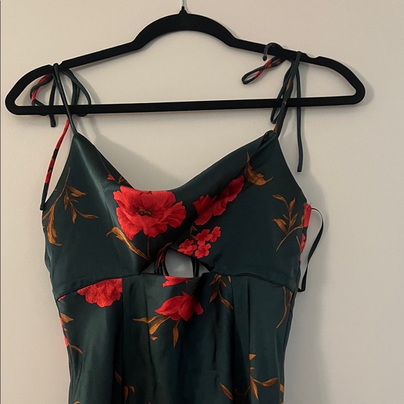 Floral Black and Red Dress - Picture 2 of 5